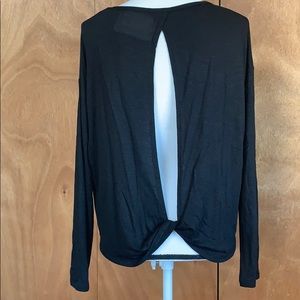 Open back long sleeve